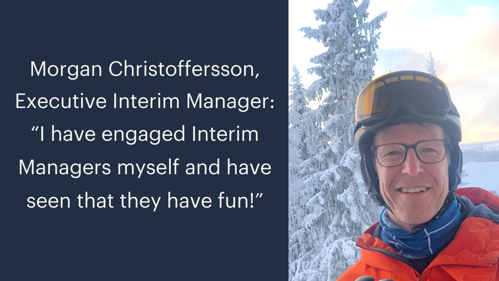Morgan Christoffersson, Interim Manager